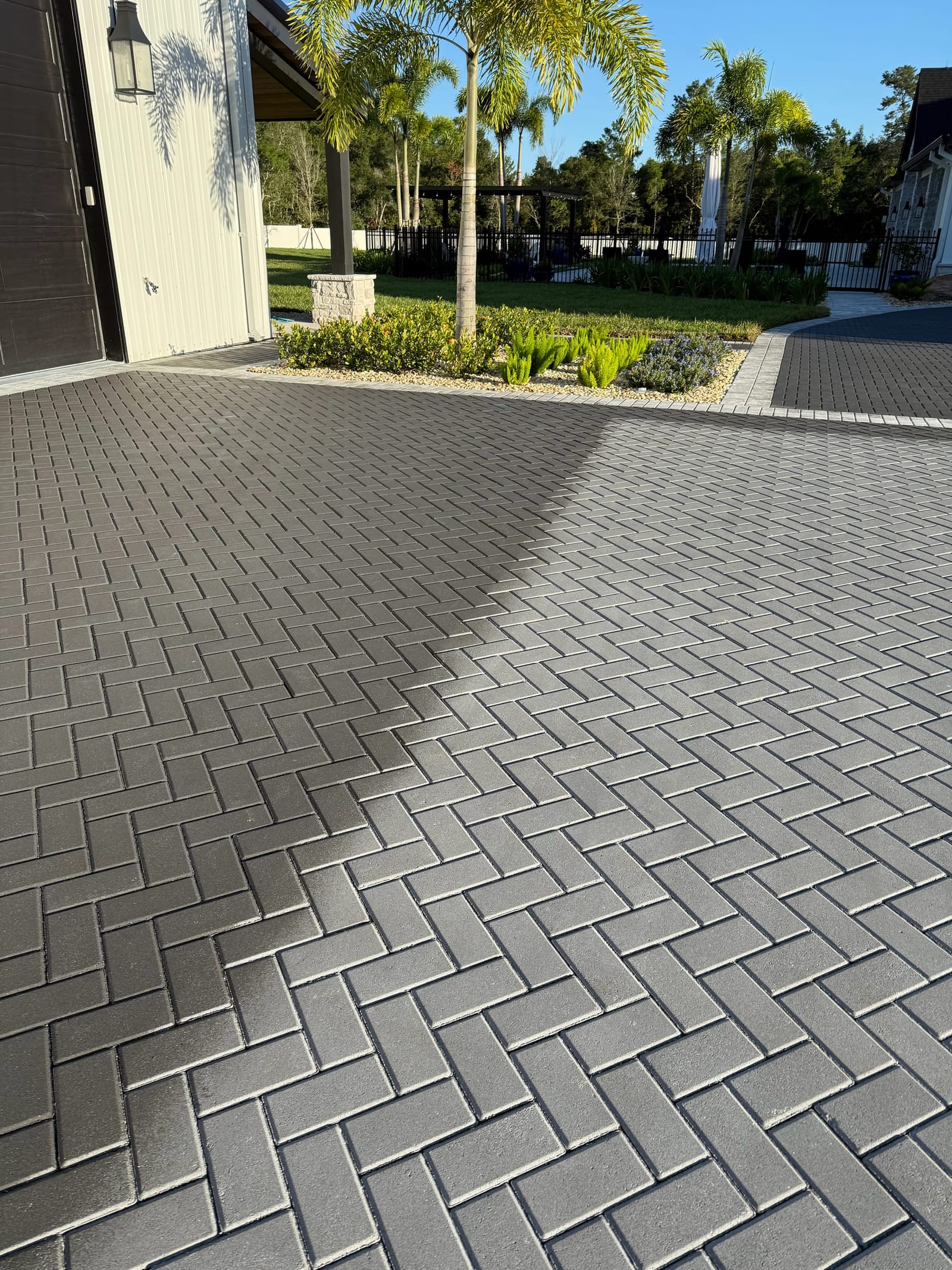 Sealed paver driveway — paver sealing by Wintz Enterprise